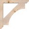 Ekena Millwork Westlake Slat Smooth Bracket w/ Offset Brace, Douglas Fir, 5 1/2"W x 34"D x 34"H BKT0604X34X34WTL06SDF - alternate 3
